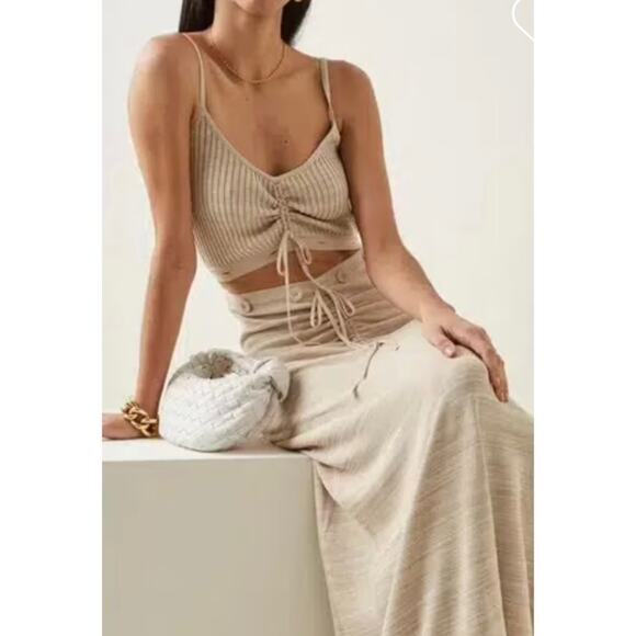 Christopher Esber Ruched Disconnect Cami Maxi Dress SZ L $700 - Picture 4 of 9